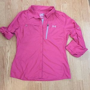 Under Armour Button Up Collar Shirt Size:XL
